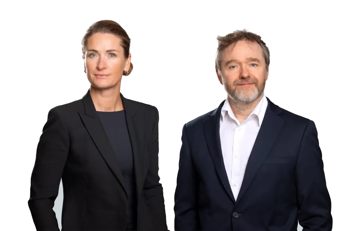 Advokatene og meklerne Sara Sibbern Sørensen og Robert Voldhuset